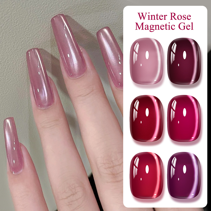 Resin Art Rose - Esmalte de uñas de Gel magnético