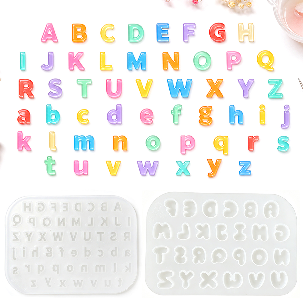 Resin Art Alphabet - Molde de Silicona Mini S0321 para