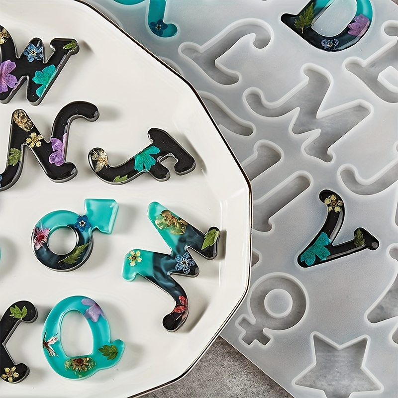 Resin Art Alphabet - Molde de resina para fundición, estilo