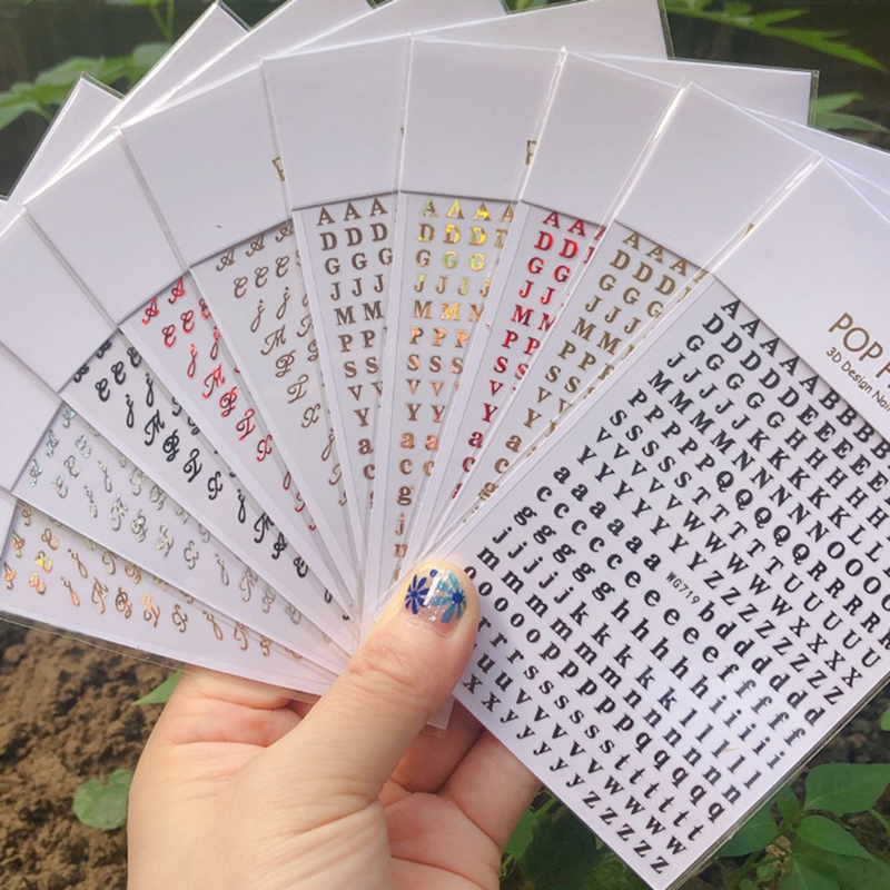 Resin Art Alphabet - Pegatinas de resina epoxi para decoración