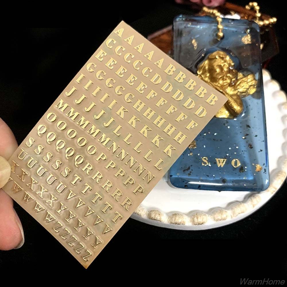 Resin Art Alphabet - Relleno de resina epoxi para decoración,
