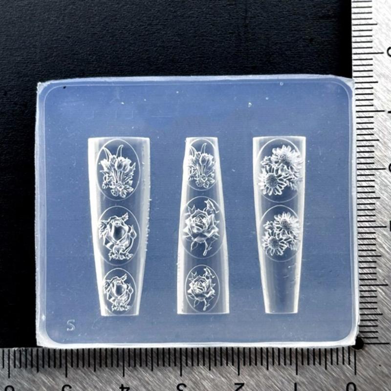 Resin Art Equipment - Molde silicona para decoración uñas en