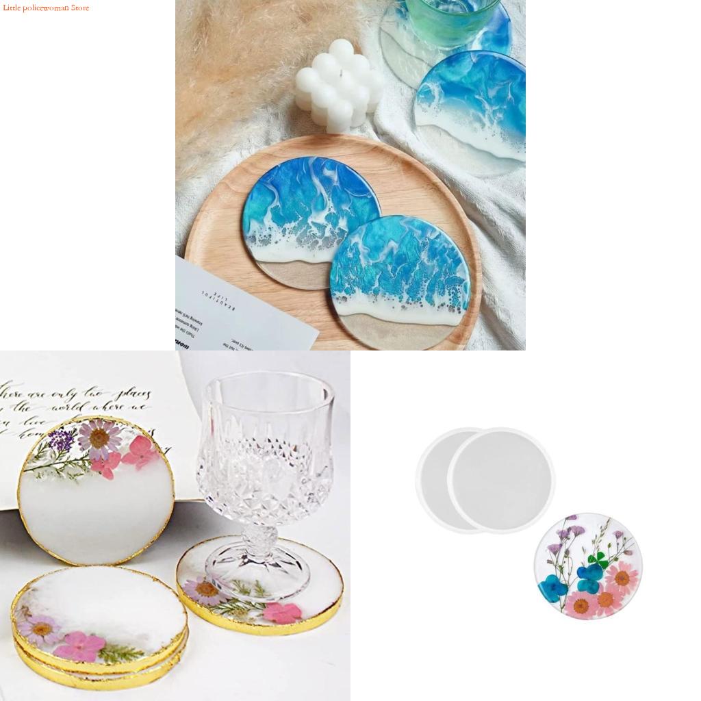Resin Art Equipment - Molde posavasos resina F92D,Molde posavasos redondo