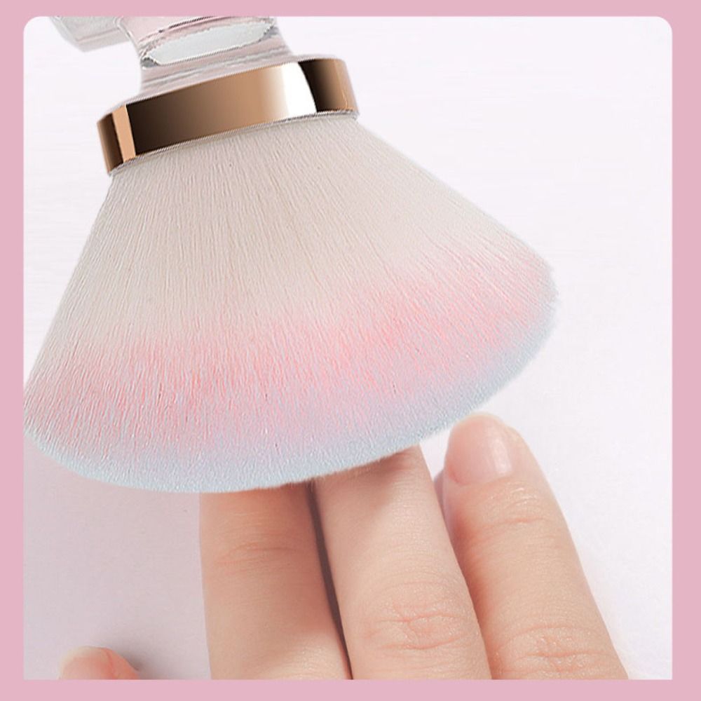 Resin Art Rose - Brocha de Maquillaje Portátil en Forma