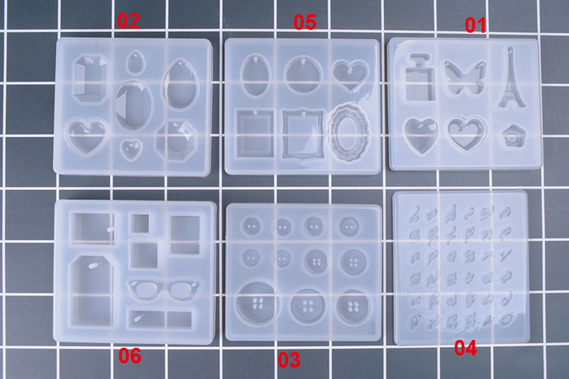 Juego de 6 moldes de silicona  - Resin Art Alphabet reseña y precio