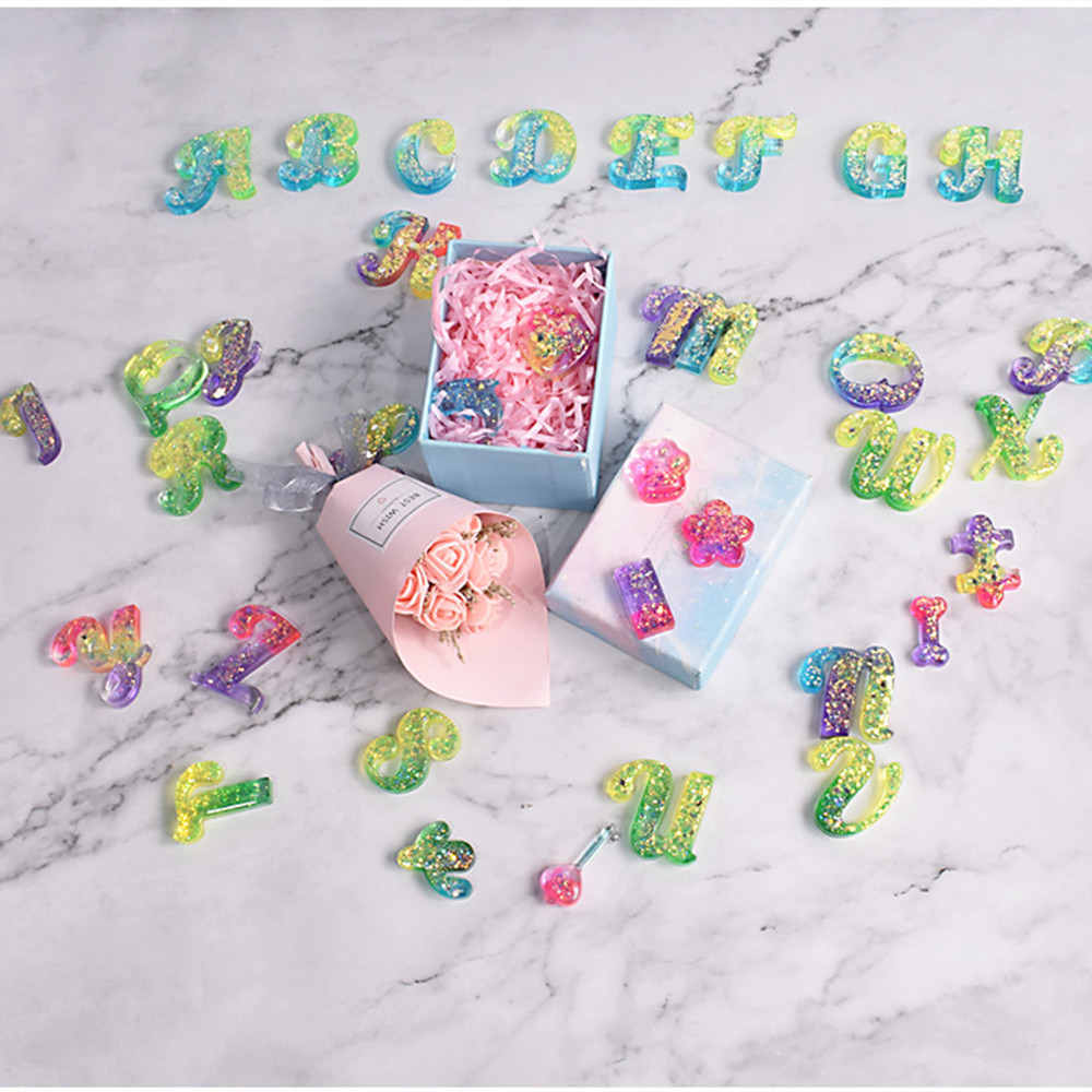 Alfabeto resina epoxi molde de - Resin Art Alphabet reseña y precio
