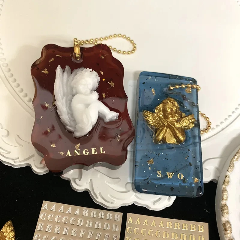2 uds Metal 26 Mini pegatinas  - Resin Art Alphabet reseña y precio
