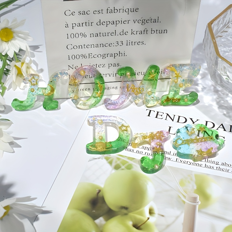 Molde de resina para fundición - Resin Art Alphabet reseña y precio