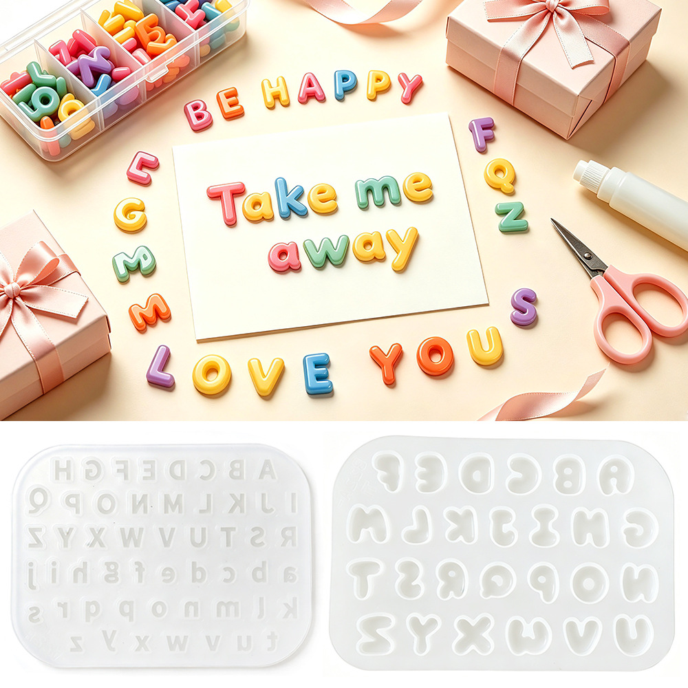 Nuevo Molde de Silicona con 26 - Resin Art Alphabet reseña y precio