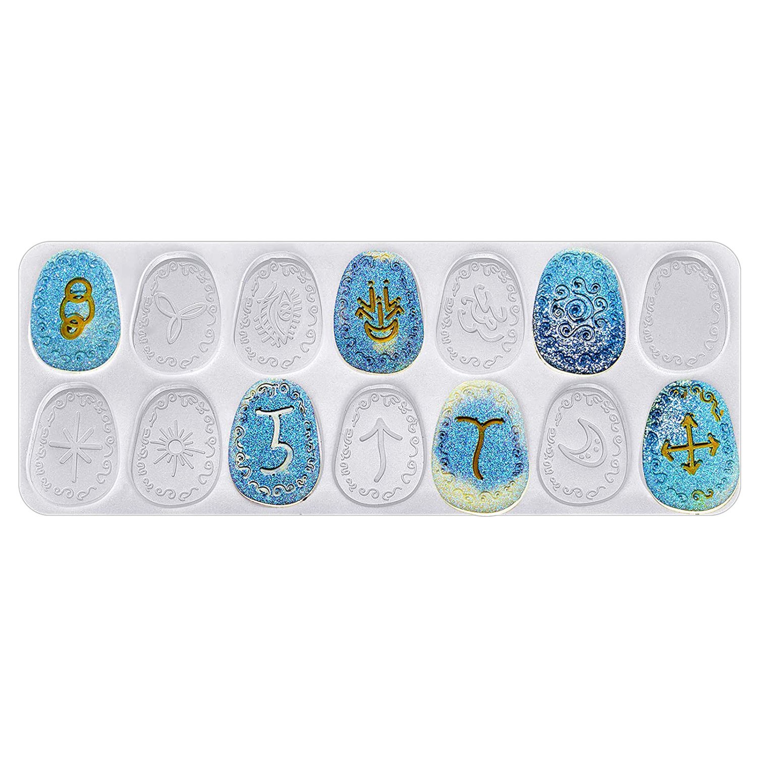 ABWZ-Molde de resina de runa d - Resin Art Alphabet reseña y precio