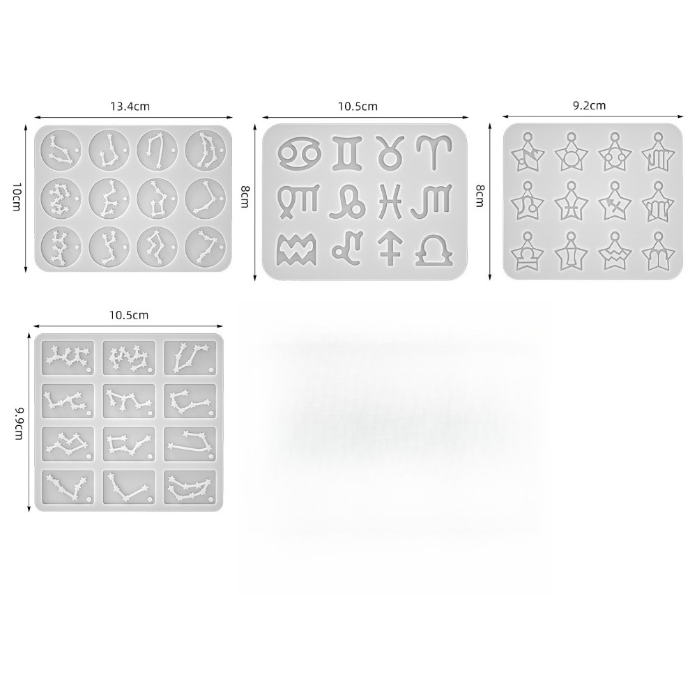4 estilos de moldes de resina  - Resin Art Alphabet reseña y precio
