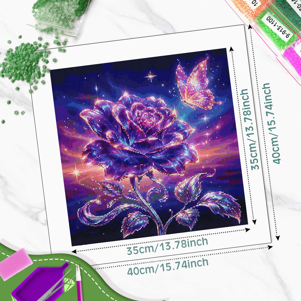 Pintura de Diamantes Huacan, C - Resin Art Rose reseña y precio