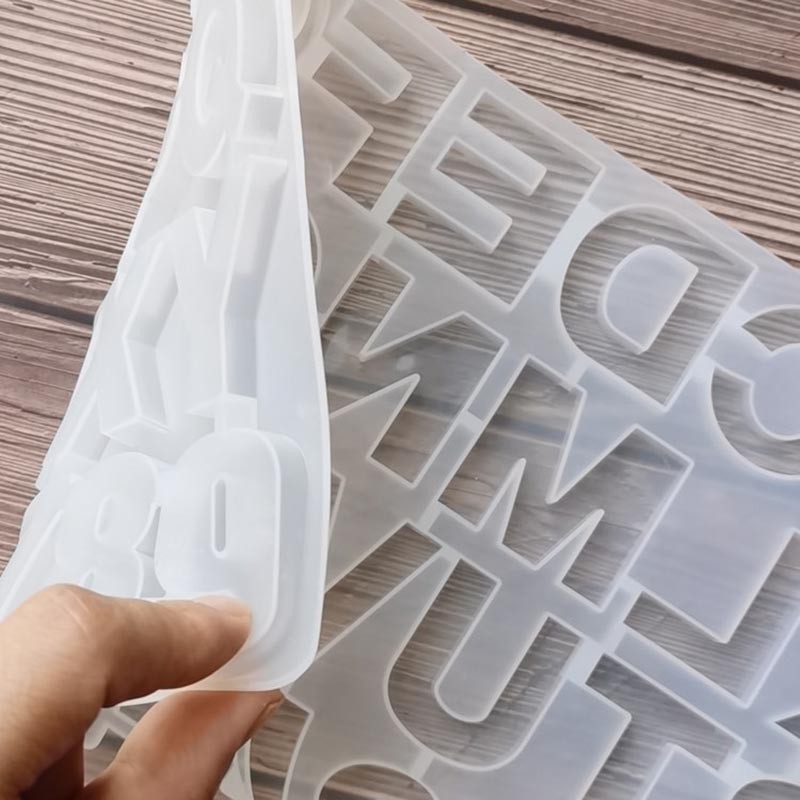 Molde de silicona de resina ep - Resin Art Alphabet reseña y precio