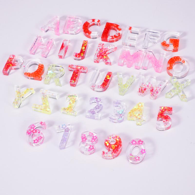 Molde de silicona de resina ep - Resin Art Alphabet reseña y precio