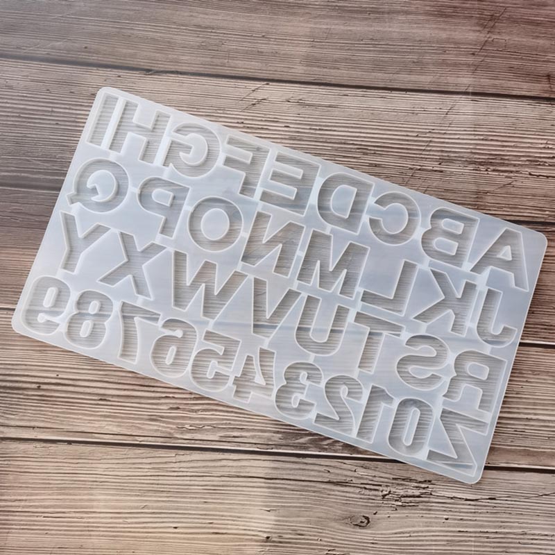 Molde de silicona de resina ep - Resin Art Alphabet reseña y precio