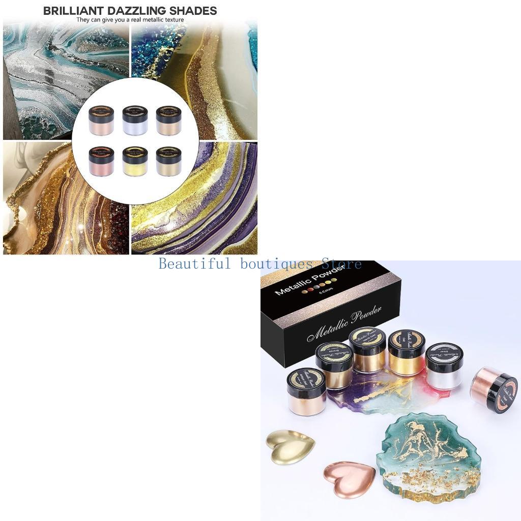 U4LF colorido polvo mica pigme - Resin Art Equipment reseña y precio