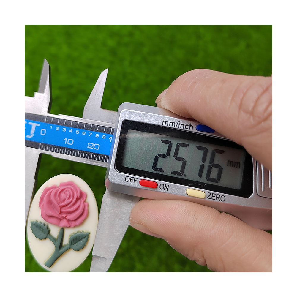 Abalorio de camafeo rosa de re - Resin Art Alphabet reseña y precio