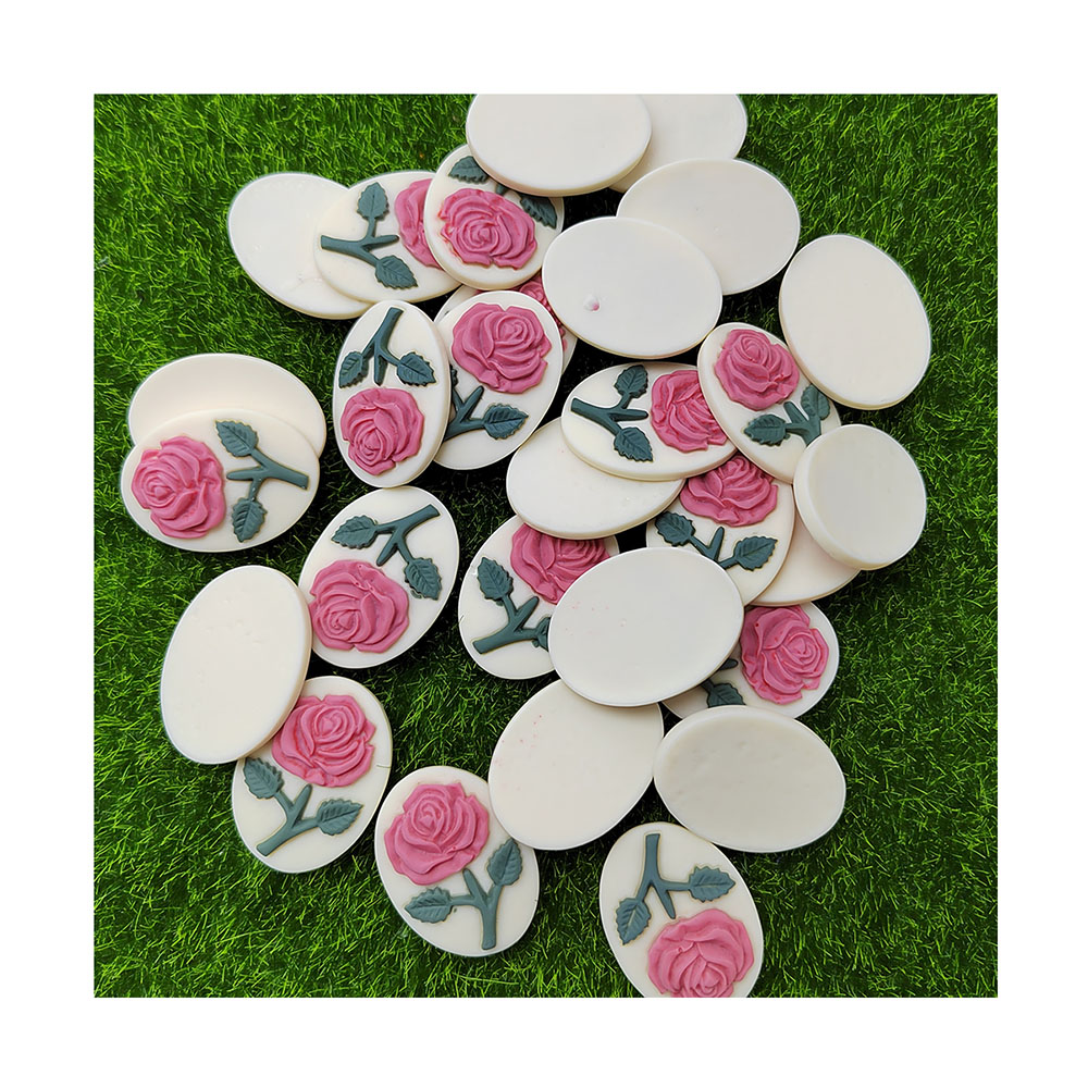 Abalorio de camafeo rosa de re - Resin Art Alphabet reseña y precio