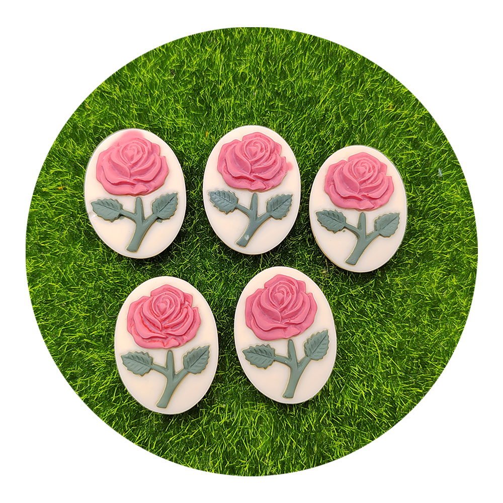 Abalorio de camafeo rosa de re - Resin Art Alphabet reseña y precio
