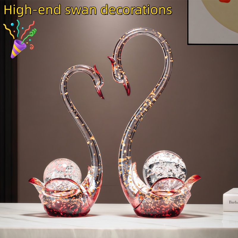 Estatuilla de cisne de resina  - Resin Art Wedding Gift reseña y precio