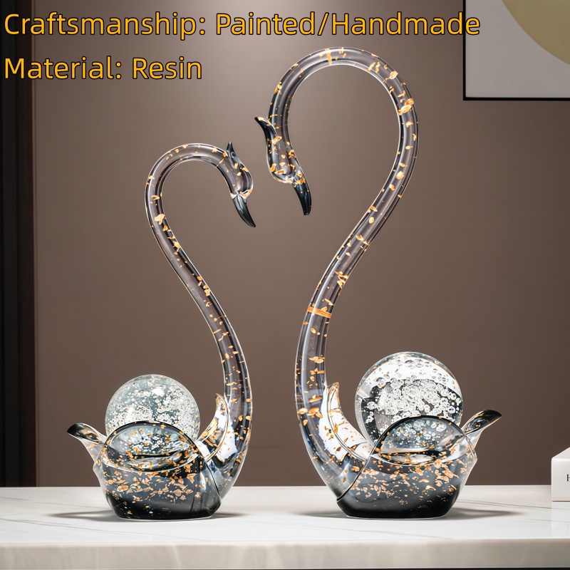 Estatuilla de cisne de resina  - Resin Art Wedding Gift reseña y precio