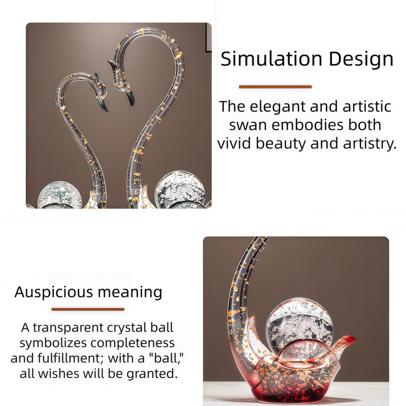 Estatuilla de cisne de resina  - Resin Art Wedding Gift reseña y precio