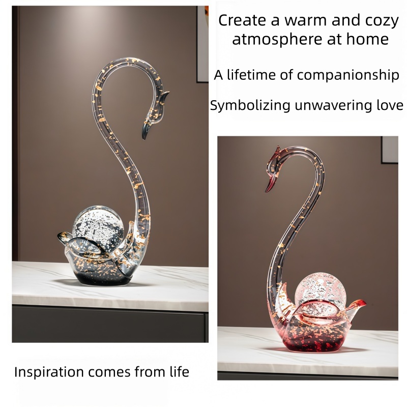 Estatuilla de cisne de resina  - Resin Art Wedding Gift reseña y precio